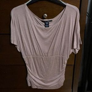 Rose top with ruched sides